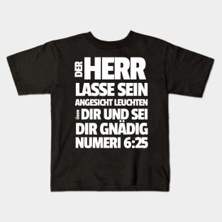 Numbers 6-25 Lord Be Gracious To You German Kids T-Shirt